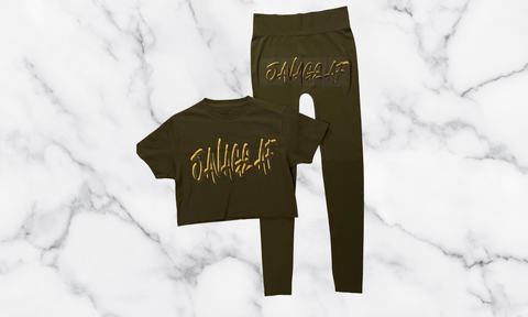 CROP TOP LEGGING SET