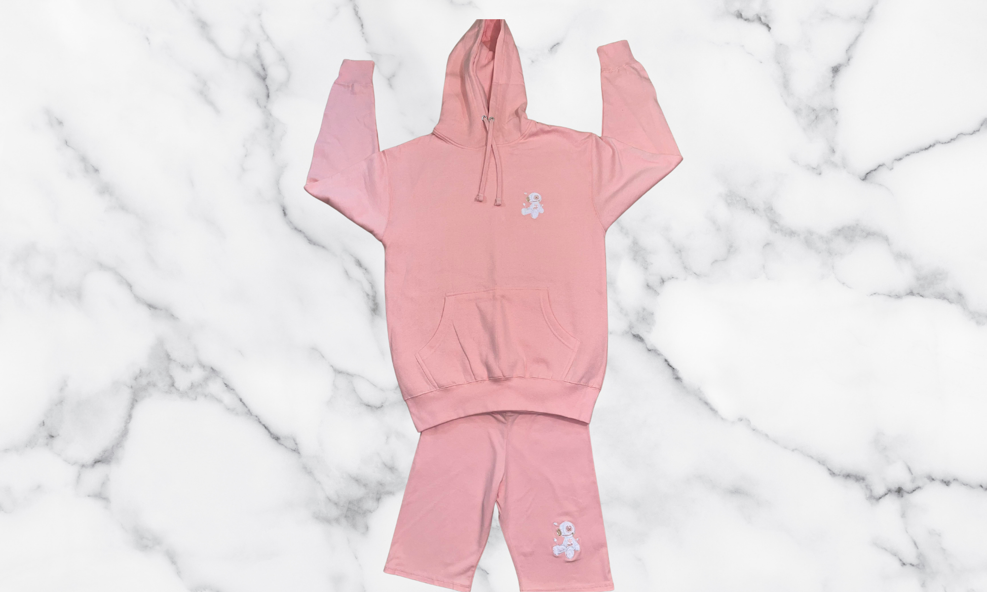 HOODIE BIKER SHORT SET