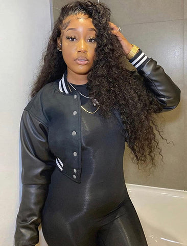 Crop Varsity Jacket